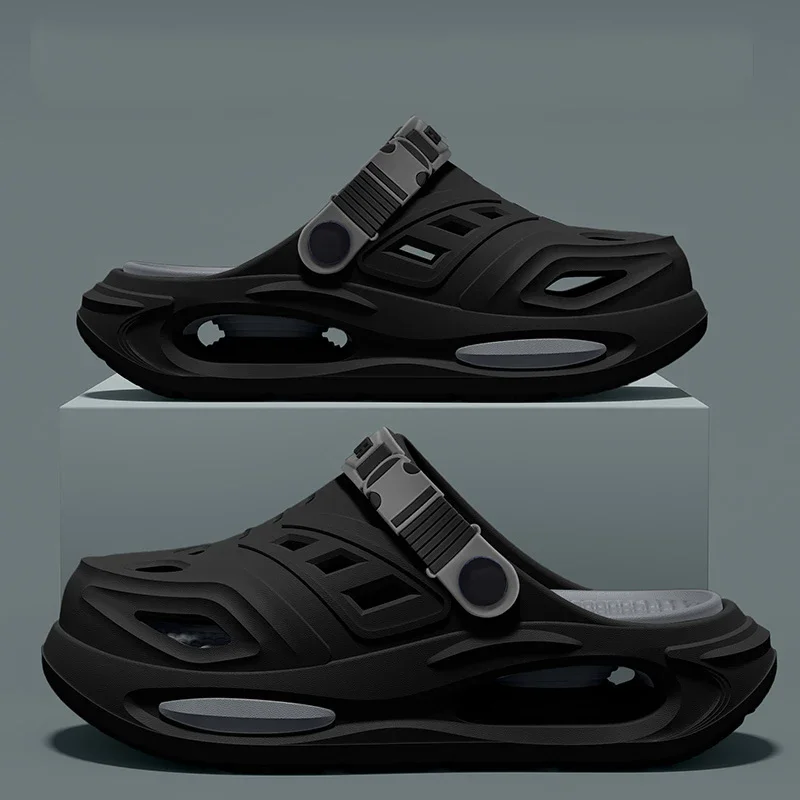 

Мужские и женские модные дышащие тапочки-сабо со съемными стельками, нескользящие, с амортизацией, утолщенные, мягкие