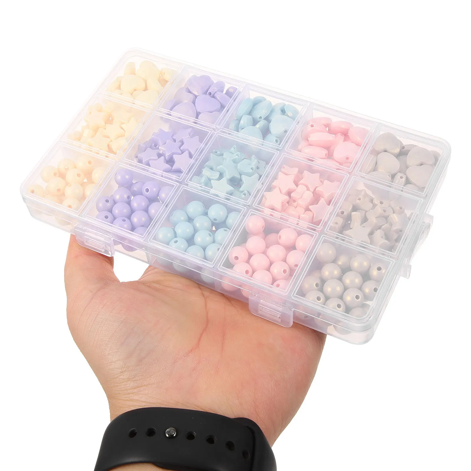 

1 коробка, акриловые бусины, прочные полированные бусины-разделители для ювелирных изделий своими руками, для браслета, ожерелья, принадлежности для рукоделия, комплект для изготовления ювелирных изделий