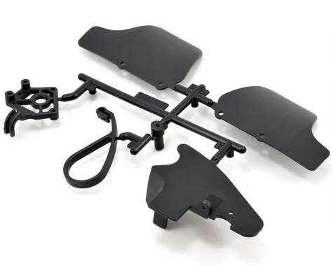 SWORKz S35-3 1/8 Buggy Rear Suspension Arm Dust Cover & Fuel Tank Baffle Set #2501115 RC Off Road Car