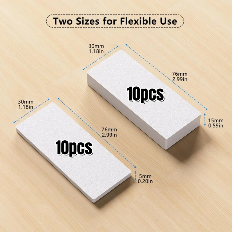 20Pcs Self Adhesive Headboard Stoppers,Wall Protector,Furniture Pads,Bed Stabilizer Against Wall,Anti Shake EVA Foam Bed Bumper