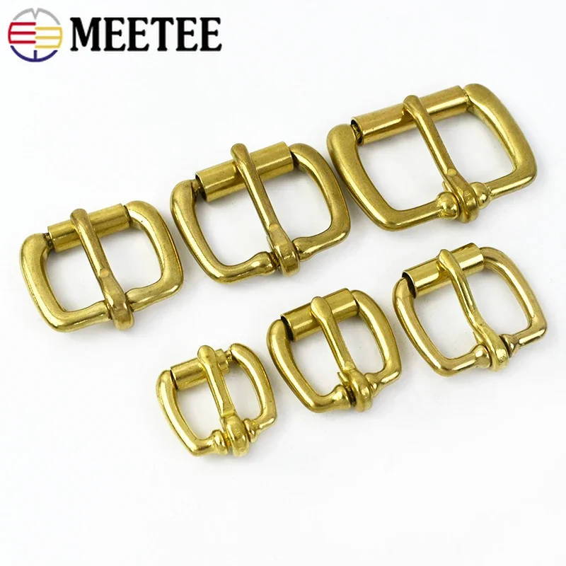 1-5Pcs 13-38mm Solid Brass Metal Bar Buckle Roller Buckles Rectangle Single Pin Clasp Bag Belt Strap Webbing Leather Accessories