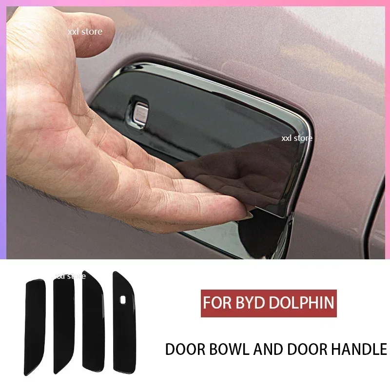 

4pcs For BYD Dolphin Car Door Handle Bowl Cover Trim Stickers Scratches Resistant Protector Cover Auto Styling Accessories