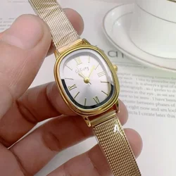 Luxury Gift Women Watch Stainless Steel Adjustable Strap Oval Dial Quartz Wristwatches Dropshipping Relojes Para Mujer Wholesale
