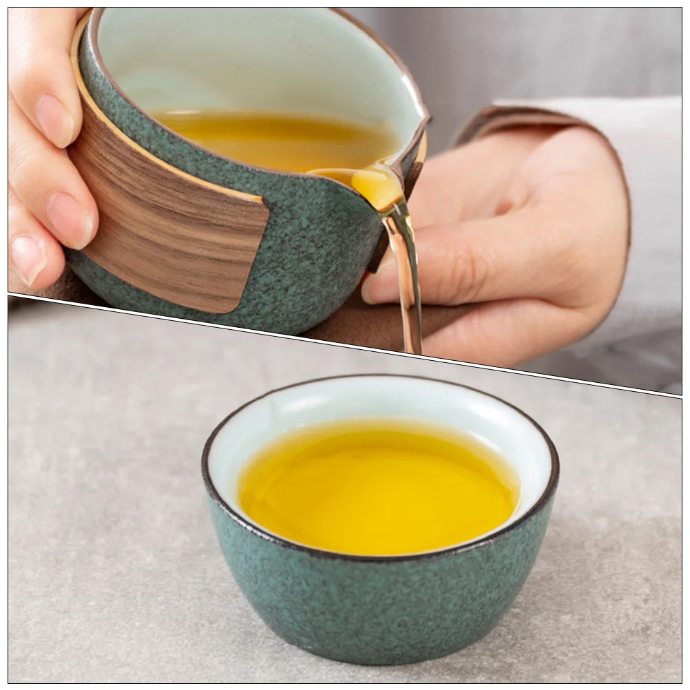 

1 комплект, чайный сервиз для кунг-фу, портативный, элегантный, легкий, с гладкой поверхностью, чайные чашки, полезная посуда для путешествий, подарок, чайная посуда для кунг-фу