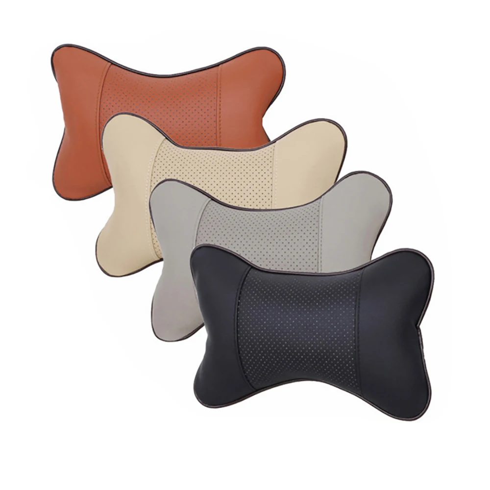 Car Seat Headrest Restraint Auto Safety Head Neck Rest Pillow Cushion Pad Breathable Mesh Black Car Seat Neck Protector Pillow