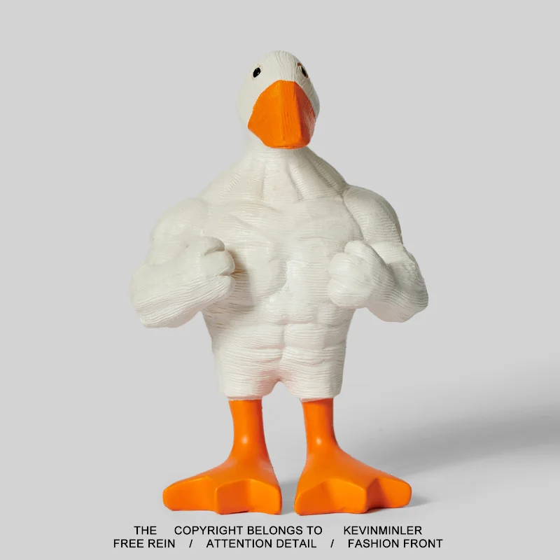 Duck and Duck Fitness Quirky Ideas Muscle Duck Desktop Decoration Birthday Gift for Boyfriend