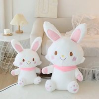 Lovely Wishmemell Smiling Bunny Plush Toy Japanese Style Stuffed Animal Soft Rabbit Plushies Xmas Gifts 55/75cm Kawaii Doll