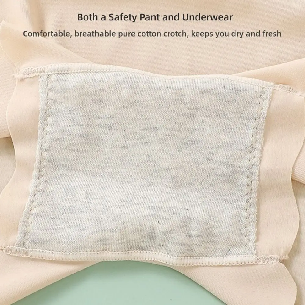 New Cotton Crotch Ice Silk Panties Anti Rub Comfort Safety Shorts Thin Wave Pattern Seamless Underwear Summer
