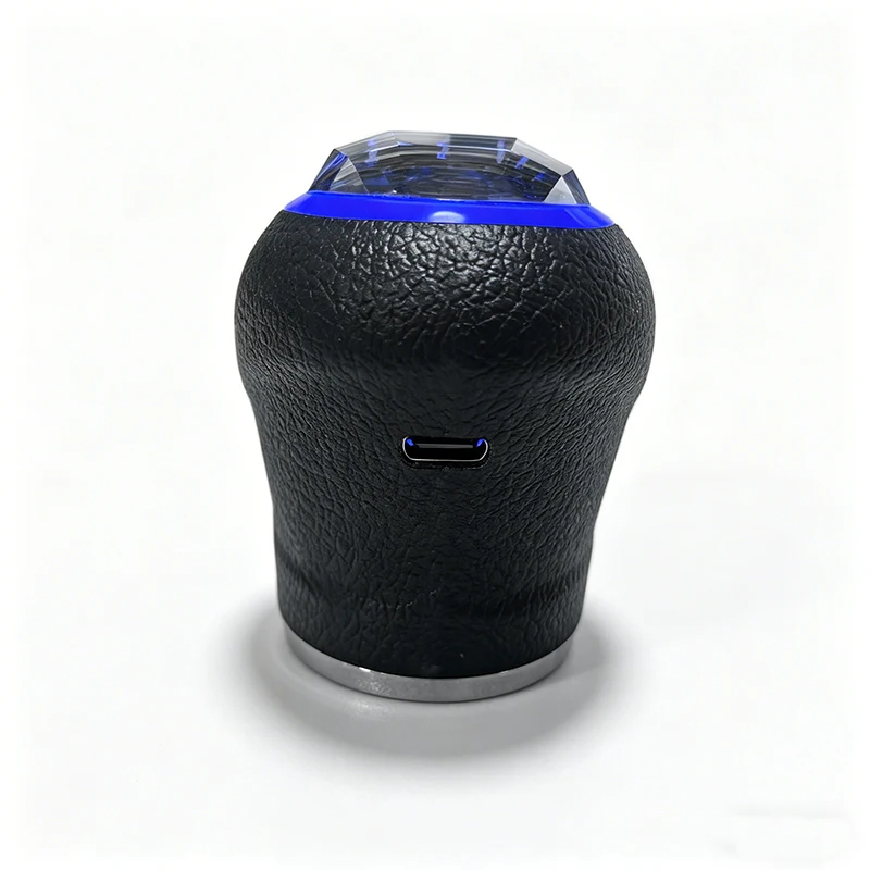 LED Lights Seven Color The Crystal Shift Knob Is For Manual/Reverse Gear With 5-Speed/6-Speed 10/12MM Diameter