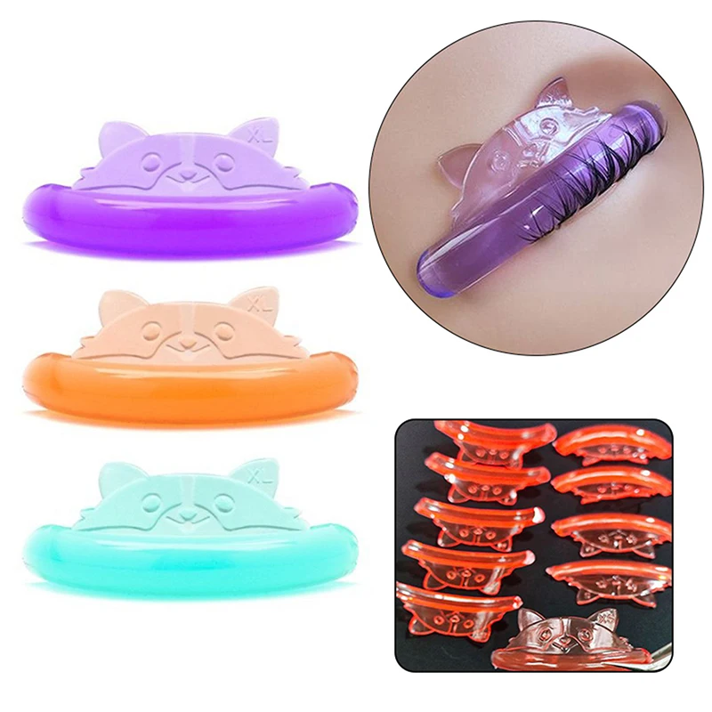 

5 Pairs C Curl Silicone Eyelash Perm Pads Sticky Lashes Rod Lifting 3D Eyelash Extension Accessories Reusable Makeup Tool