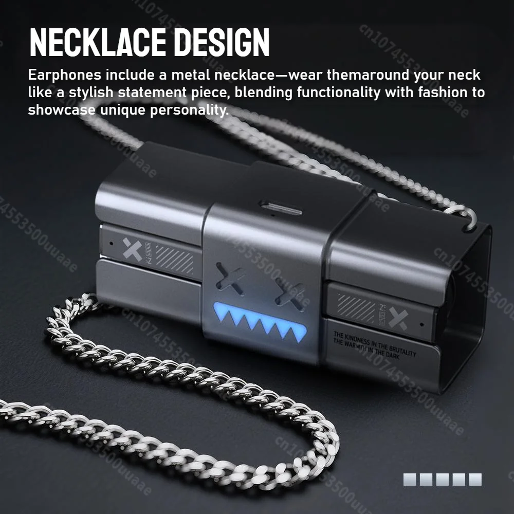 Zombiescat B10 -45dB ANC Auricolari Collana Design Auricolare Bluetooth 5.4 Boost Cuffie per bassi profondi con cancellazione attiva del rumore