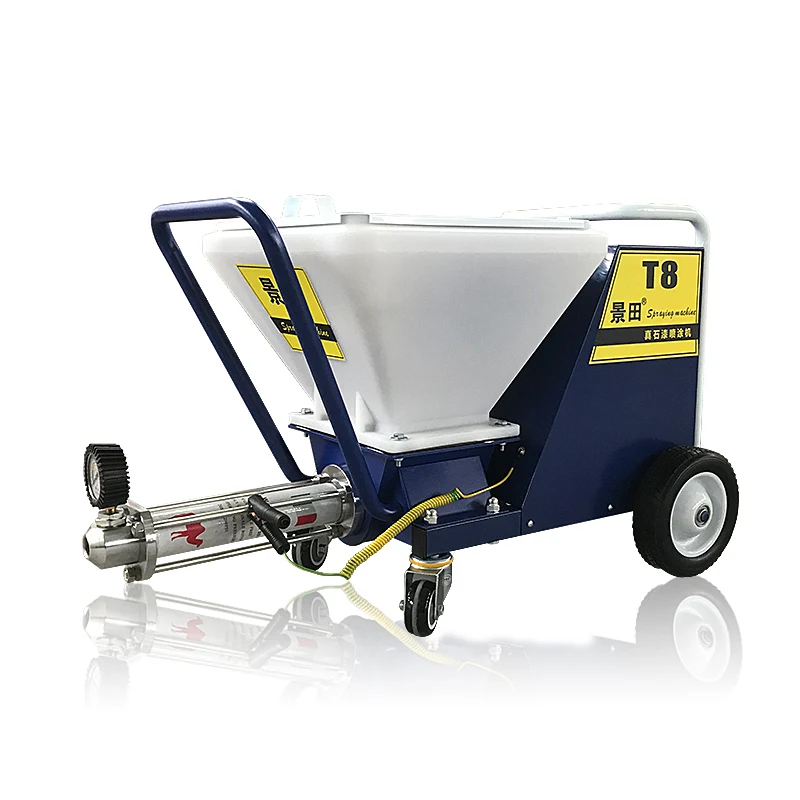 

Highpower exterior wall real stone paint sprayer thick fireproof and waterproof coating all-in-one machine cement mortar machine