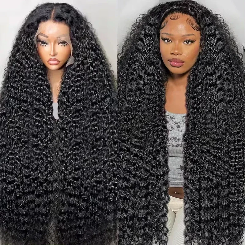 250 Density 13x6 HD Loose Deep Wave Lace Frontal Wig 30 40 Inch Water Wave Curly 13x4 Lace Front Human Hair Wigs For Women