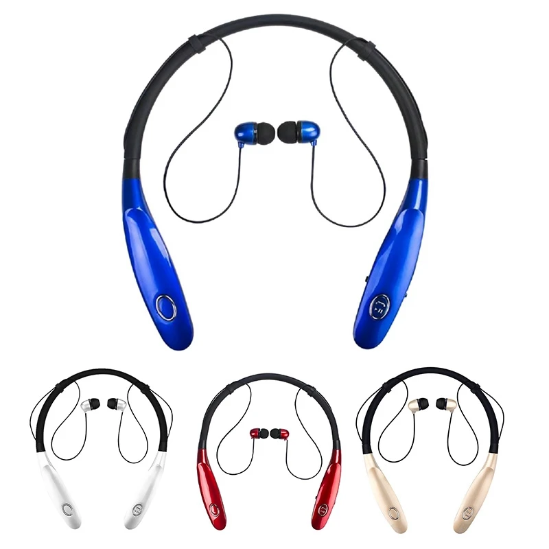 HBS900S Wireless Bluetooth Headphones Neckband 15 Hrs V4.2 For Outdoors Running Sport Noise Cancelling Earbuds