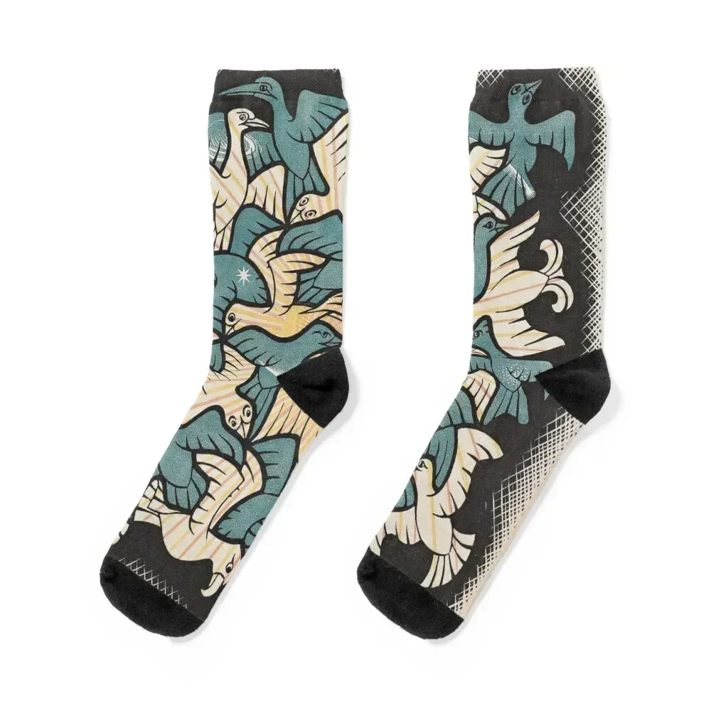 

M.C. Escher Socks winter gifts winter thermal christmas gift floor Socks Man Women's