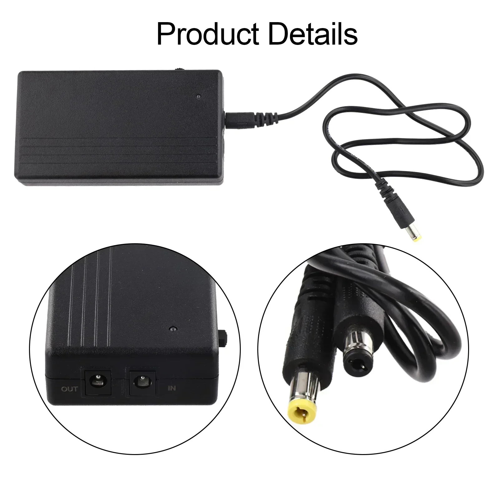 Camera Router Battery 12V UPS Battery Backup Power Solution Input 5.5x2.1mm Constant Voltage Output DC-DC Charging - view 3