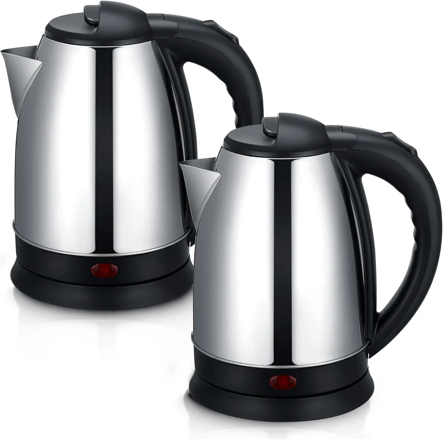 

2 Pcs 2L Electric Kettle Stainless Steel Hot Water Kettle with Auto Shut off and Boil Dry Protection Tech Electric Hot Water