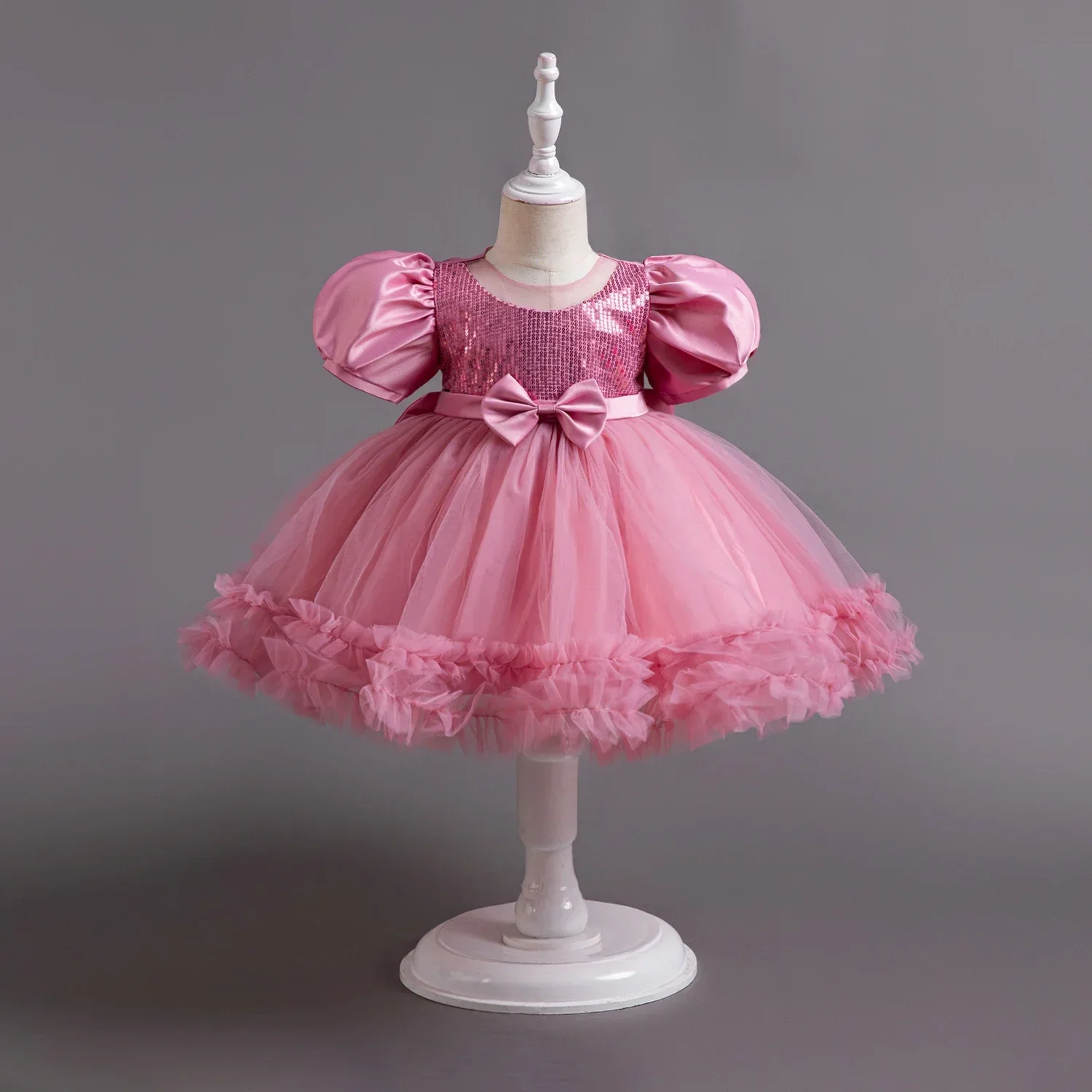 Toddler Baby Girl Baptism Dresses First Birthday Dress for 1-5 Year Baby Girl Clothes Princess Xmas Party Christening Gown Dress