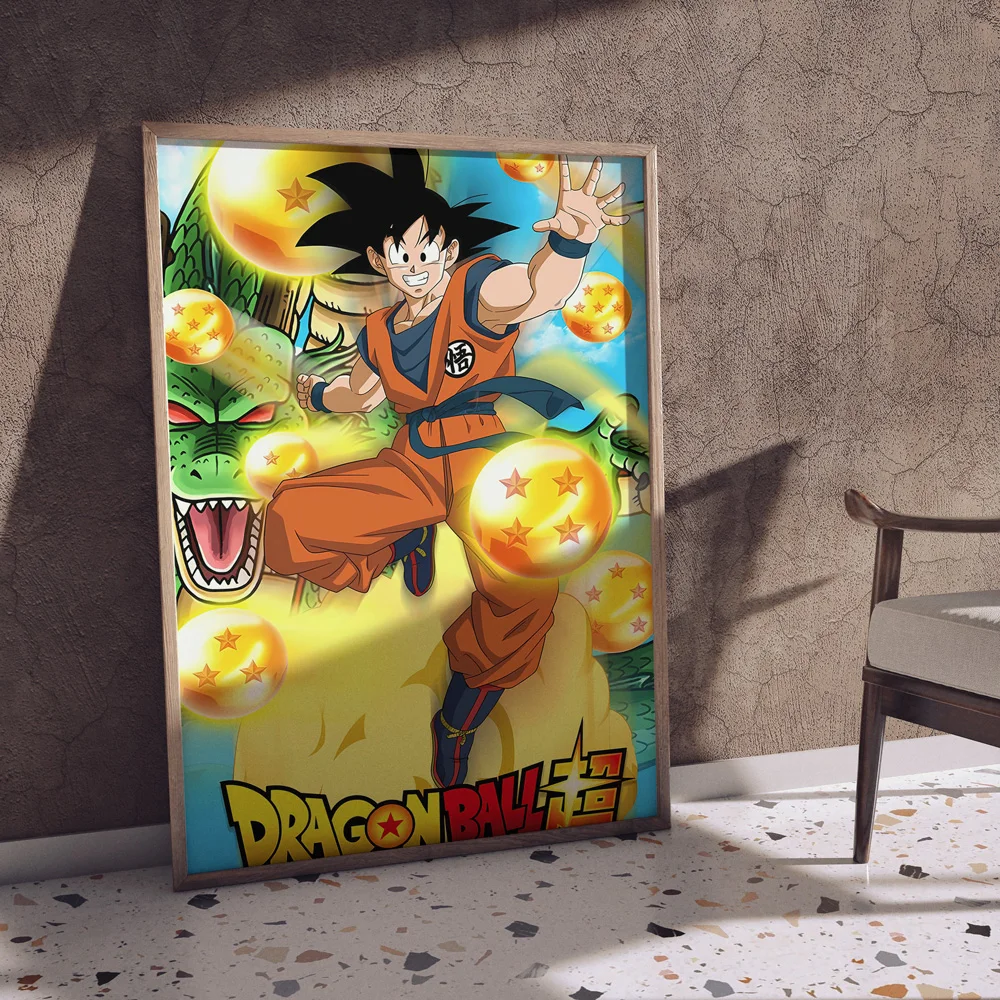 Canvas Posters Dragon Ball Goku Jeugd Cuadros Beste Cadeau Moderne Woonkamer Decor Wall Art Kid Actiefiguren Klassieke Anime