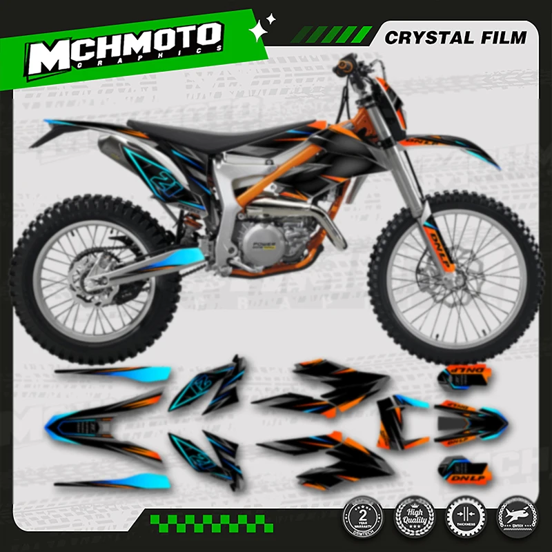 

MCHMFG мотоциклетная графика фоновая наклейка клейкие наклейки для KTM 2012-2017 2018-2020 Freeride 250 300 номер имя на заказ
