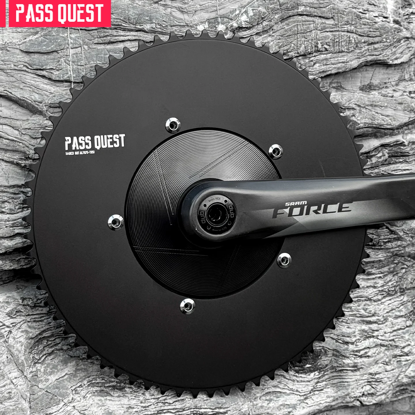 

PASS QUEST 144 BCD 1/8" Fixie Single Speed BMX Track Bicycle Chainring 42-65T