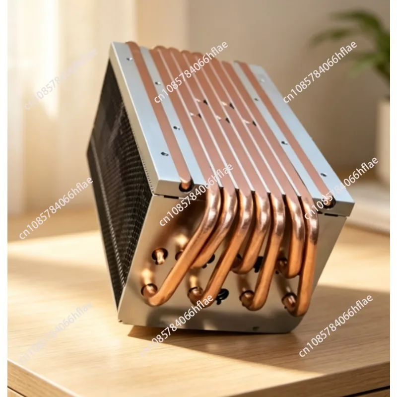 High Power L-shaped Heat Pipe Radiator with Cooling Fins for LED Stage Spotlight