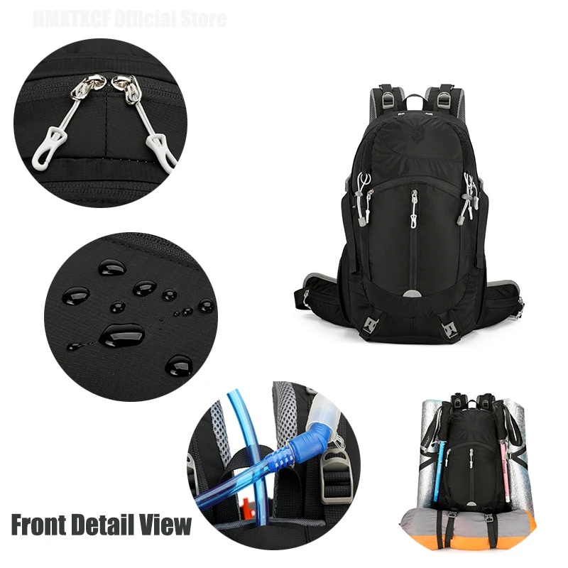 النايلون على ظهره حقيبة التخييم الرياضة في الهواء الطلق المشي لمسافات طويلة الرحلات تسلق السفر مع غطاء للمطر في الهواء الطلق حقيبة التسلق الرجال حقيبة #3