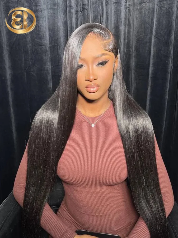 

30 40 44 дюйма 13x4 13x6 Hd Прозрачные костяные прямые парики из натуральных волос 100% качество человеческих волос 360 Полный парик из натуральных волос на кружеве спереди