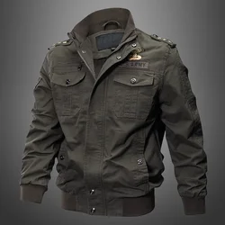 Men's Motorcycle Jacket Special Forces Jacket Spring Autumn Motorcycle Equipment Breathable Multi Pocket Tactical Denim Jacket
