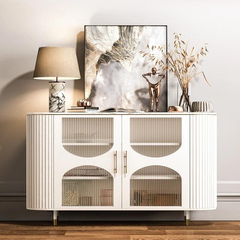 Solid Wood Simplicity Sideboard Cabinet Modern Storage Cabinet Wall Table-Console Locker