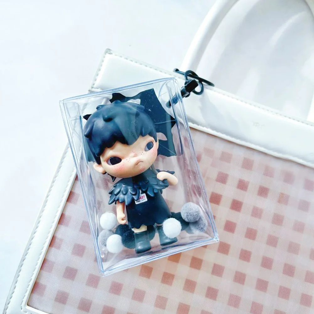 

Thicken Doll Out Bag PVC Keychain Wallet Doll Classic Transparent Display Pouch Clear Storage Case For Anime Cartoon Dolls