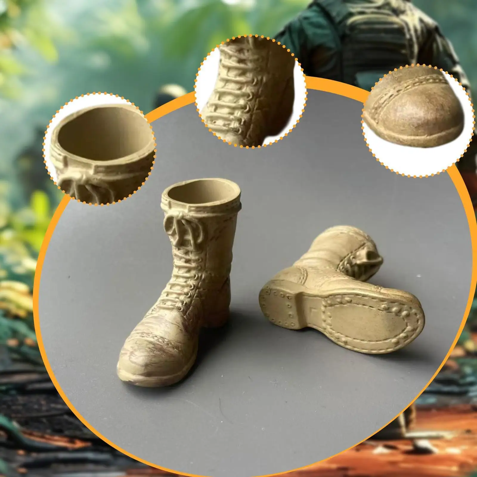 Bottes mi-mollet à l'échelle 1/6, chaussures à talons bas, accessoires de déguisement de poupées rétro, chaussures de travail pour Costume de figurines d'action féminines de 12 pouces