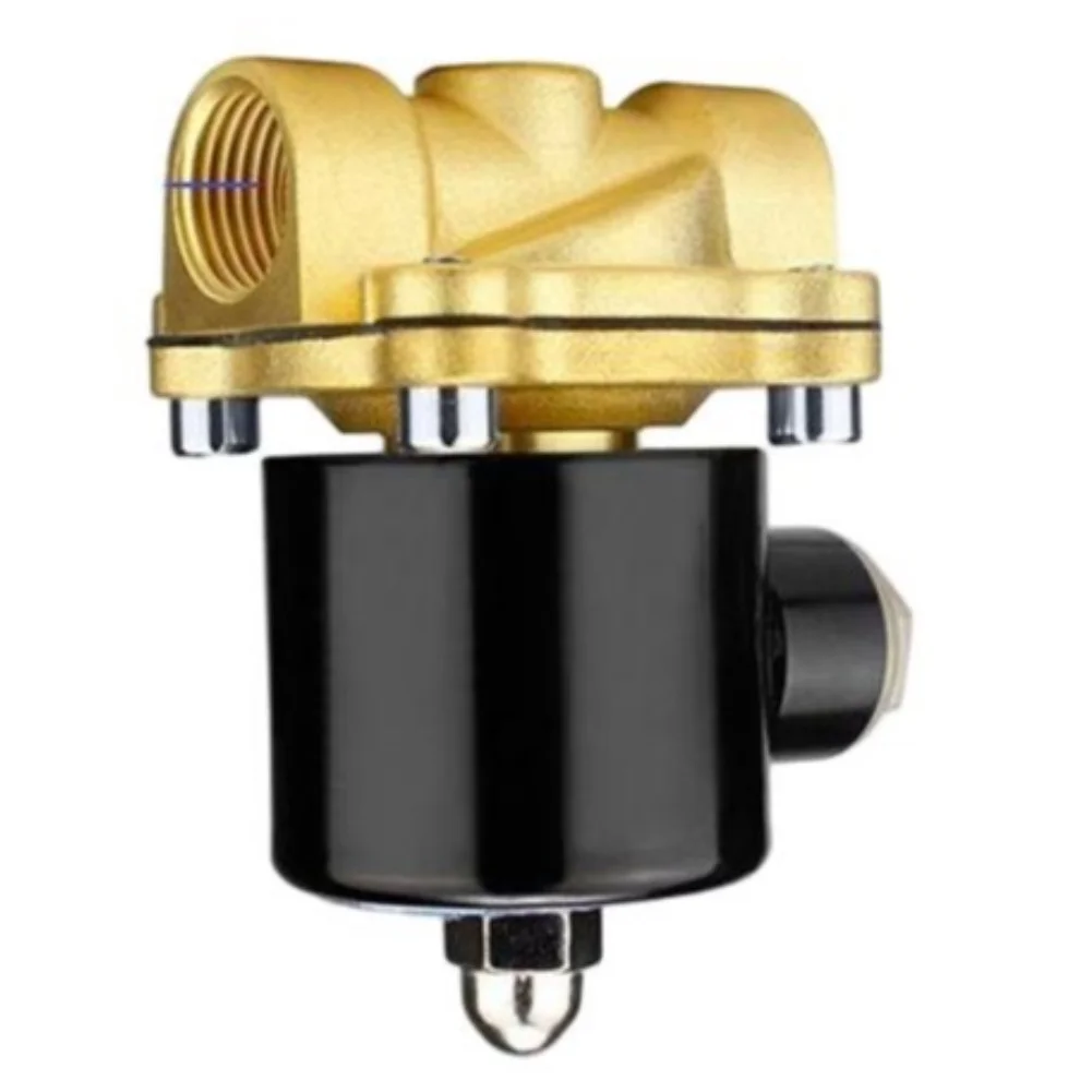 Electric Water Valve Brass Solenoid Valve For Industrial Automation Electromagnetic Performance For Air And Liquids
