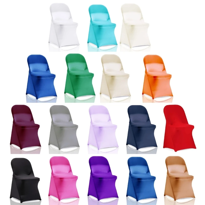 Stretch Chair Cover Folding Chair Cover Birthday New Year Chair Decoration Gift