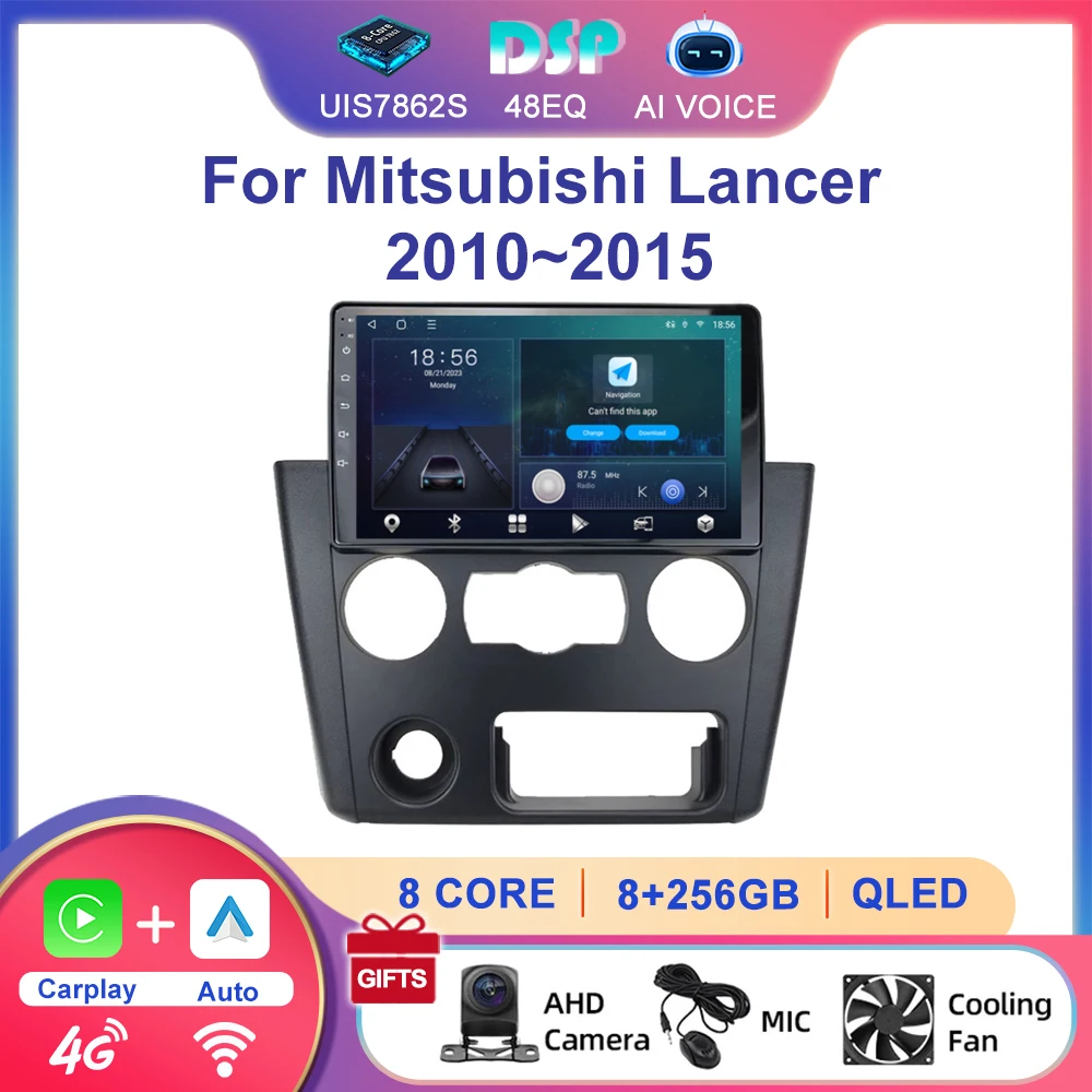 9 Inch Touch Screen Gps Navigation System Carplay Video Mp5 Multimedia Player For Mitsubishi Lancer 2010~2015 Wifi Fm Rds Stereo