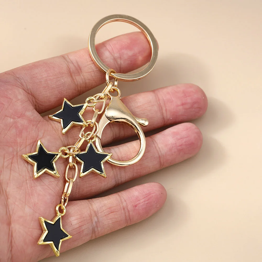 Aihua Y2K Schlüsselanhänger Kristall Stern Schlüsselanhänger für Frauen Männer Freundschaft Geschenk Handtasche Dekoration handgemachten Schmuck – Detail 3