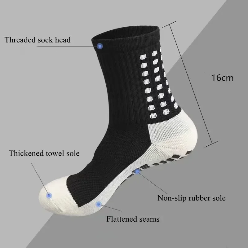 Non-slip Soccer Socks for Men Women Professional Football Sports Basketball Tennis Running Yoga Cycling Grip Golf Sock Keep Warm