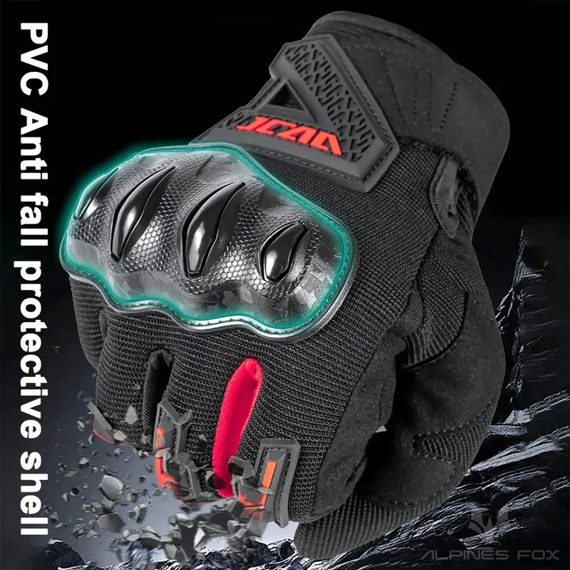 

Breathable Motorcycle MX Racing Gloves with Hard TPU Knuckles & Ventilated Palm Summer Motocross Gear for Kawasaki Yamaha KTM