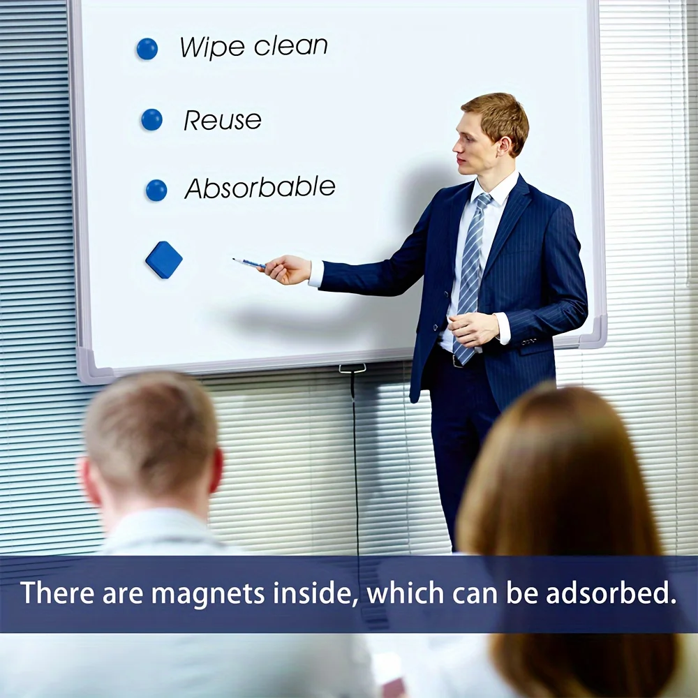 Gomme a secco colorate per lavagna - 4 colori vivaci, gomme da cancellare in spugna per uso in classe, casa e ufficio, materiale scolastico