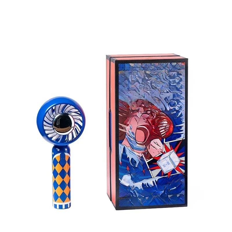 

Summer Limited Ice Hockey Fan Semiconductor Ice Cooling Fan Mini Gift Box Gift