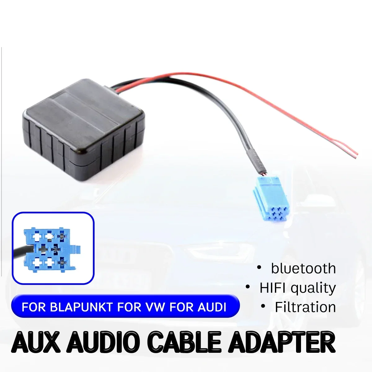 bluetooth Aux Receiver Cable Adapter Hifi Quality For AUDI Chorus Concert for Blaupunkt For vw Delta Beta For VDO Becker