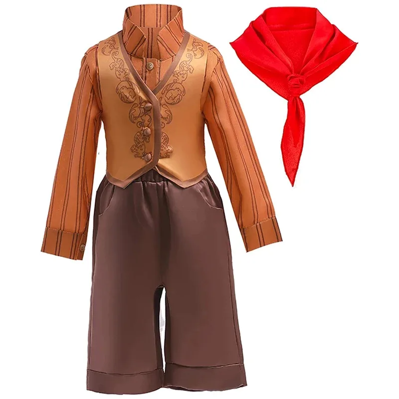 

4PCS Toddler Baby Boys Encanto Costume Antonio Outfit Kids Madrigal Prince Halloween Dress Up Cosplay 1-7T
