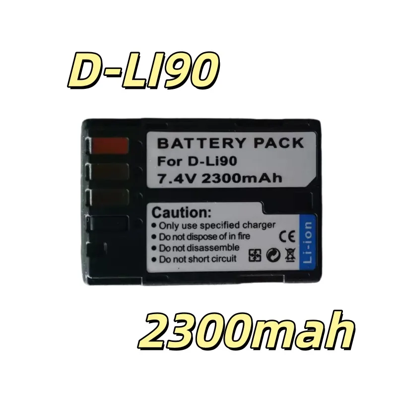 Replacement battery D-LI90 2300mAh For K01 K1 K3 K5 K7 645D 645Z K52 K32 Camera battery Charger