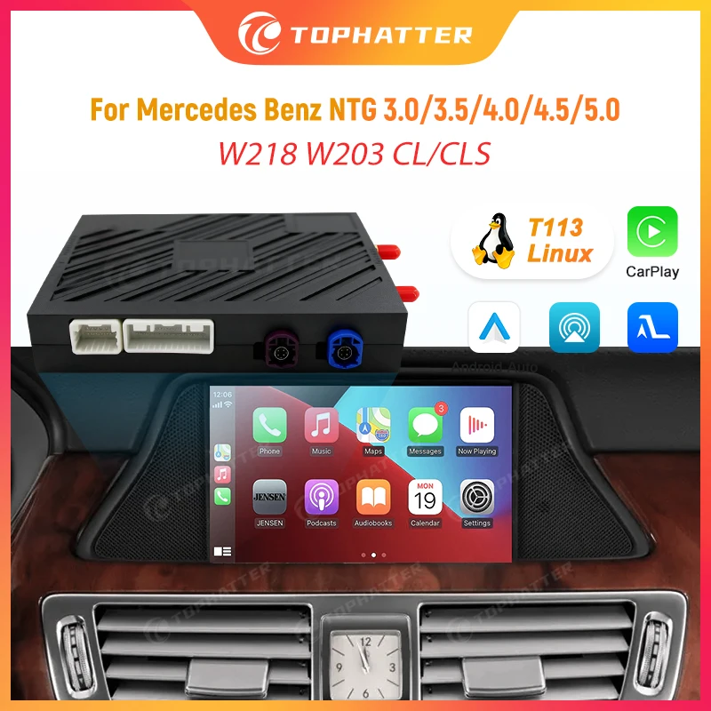 

For Mercedes Benz CLS W218 C Class W203 Android Auto CarPlay Multimedia Video Interface Box OEM HD Screen Mirroring