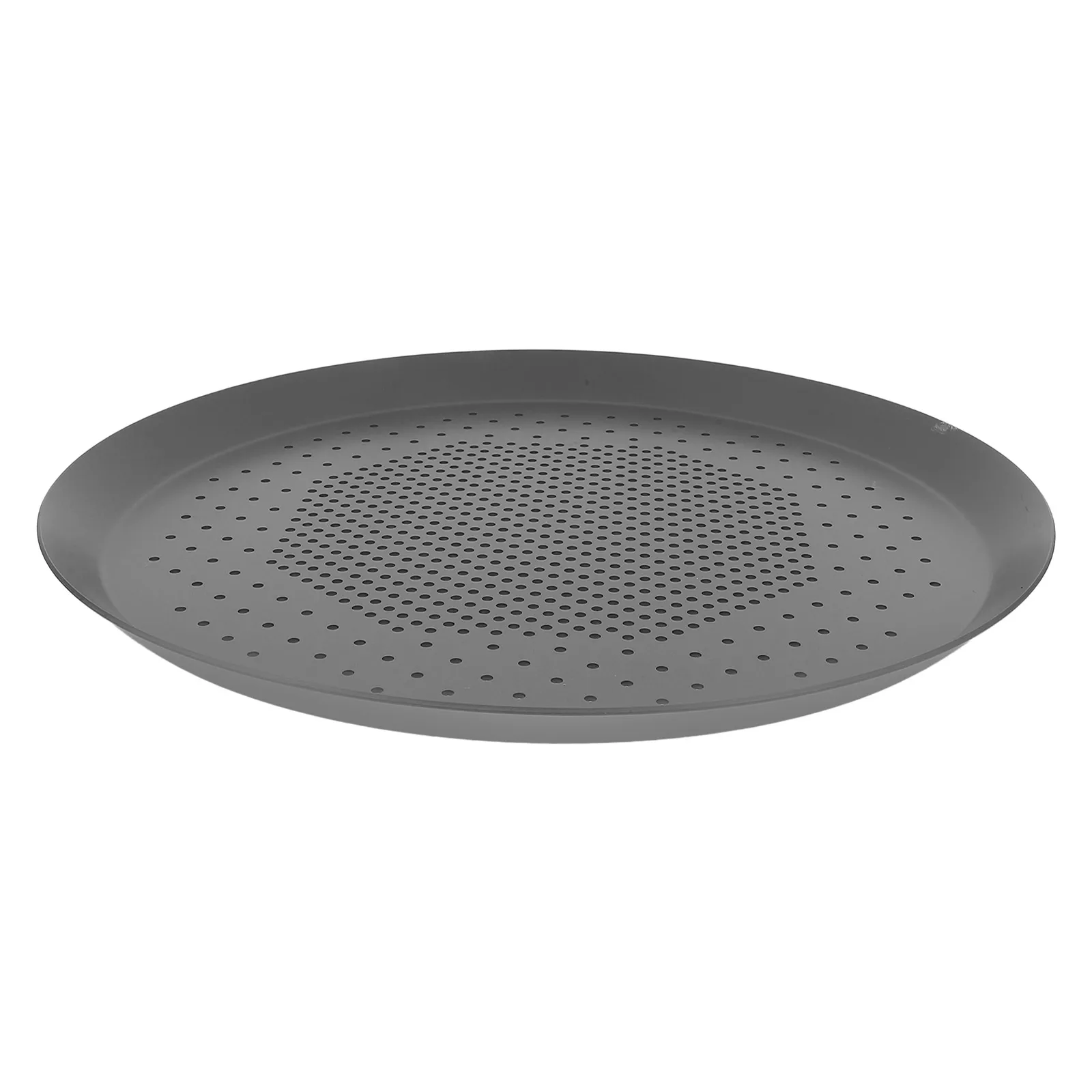 

Round Pizza Pan Perforated Baking Tray Thickened Metal Plate Oven Mesh Screen Household Cookware Nonstick Pans For Baking