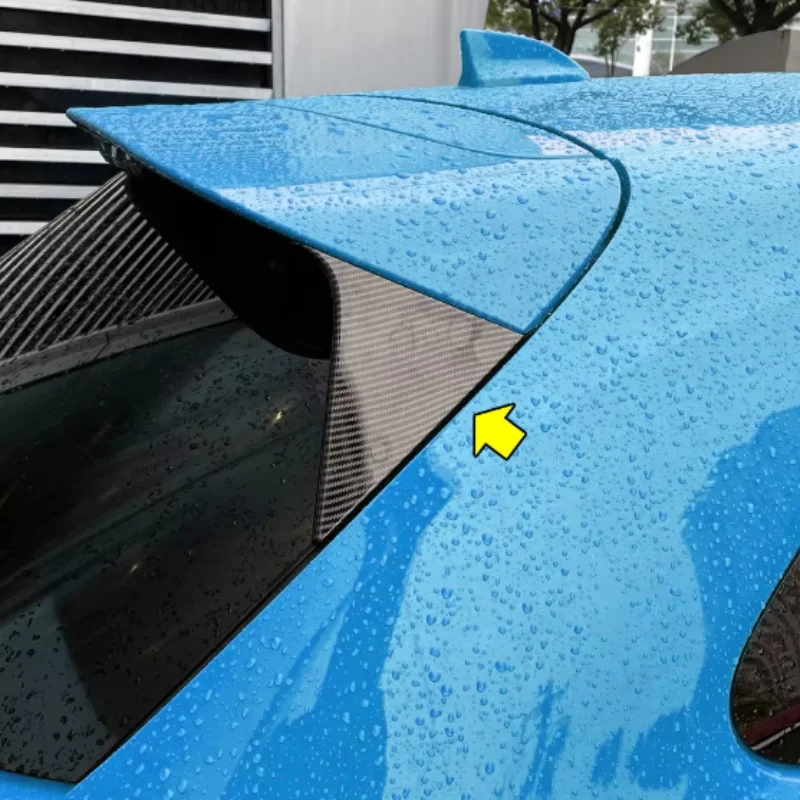 

For Honda ZR-V ZRV 2022-2023 Side Rear Window Spoiler Trim Molding Carbon Fiber Look