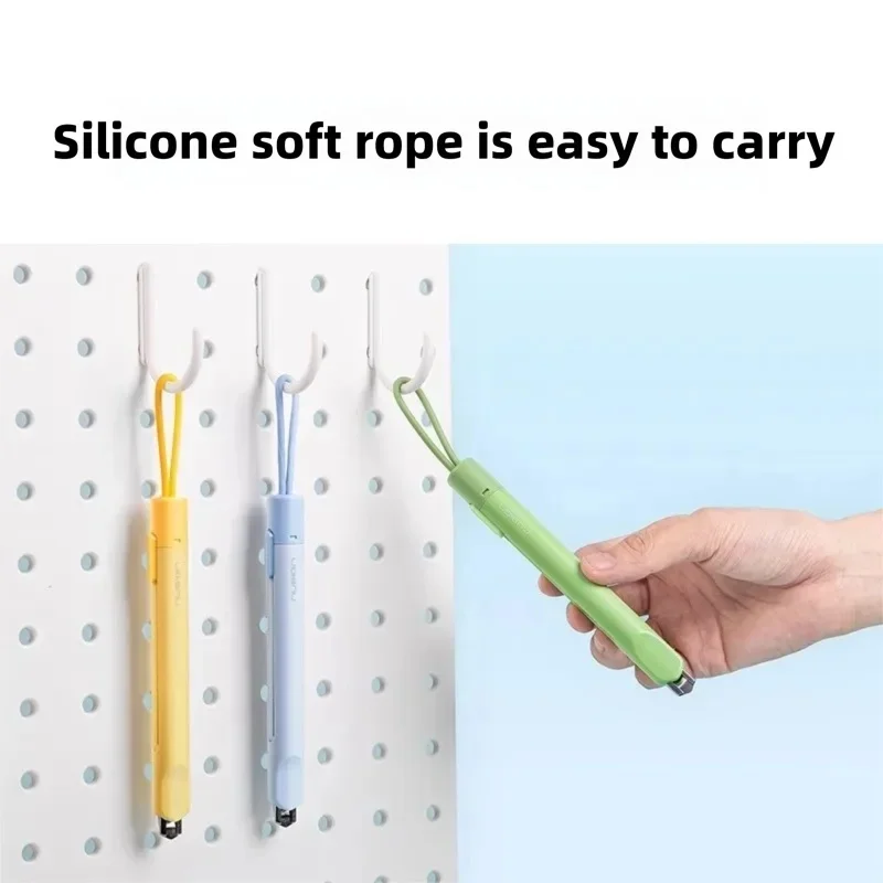 Deli Multipurpose Utility Knife Retractable Blade Portable Knife Anti-sticking Paper Box Cutter Letter Opener for Home Office