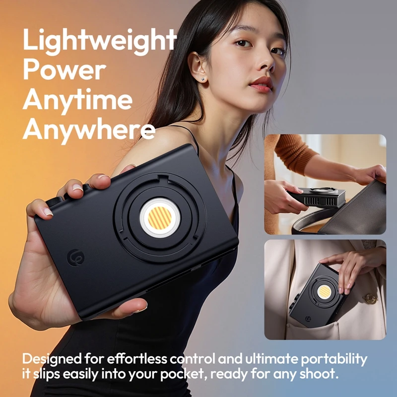 ​Ulanzi C01 100W COB Light Bi-Color Fill Light 14500Lx 100W COB Light 2700-6500K with Cooling Fan for Live Vlog Shooting