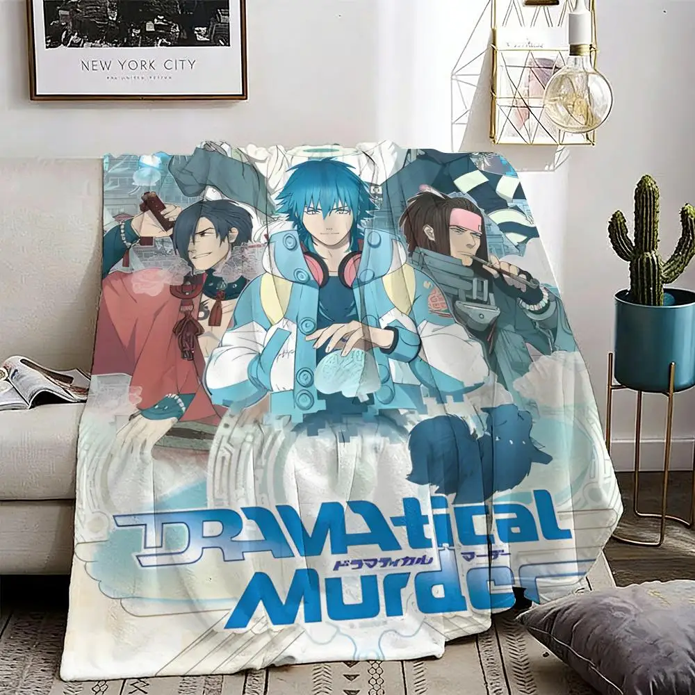 DRAMAtical Murder Throw Lightweight 240g Flannel Blanket Soft Skin-friendly for Summer Cooling