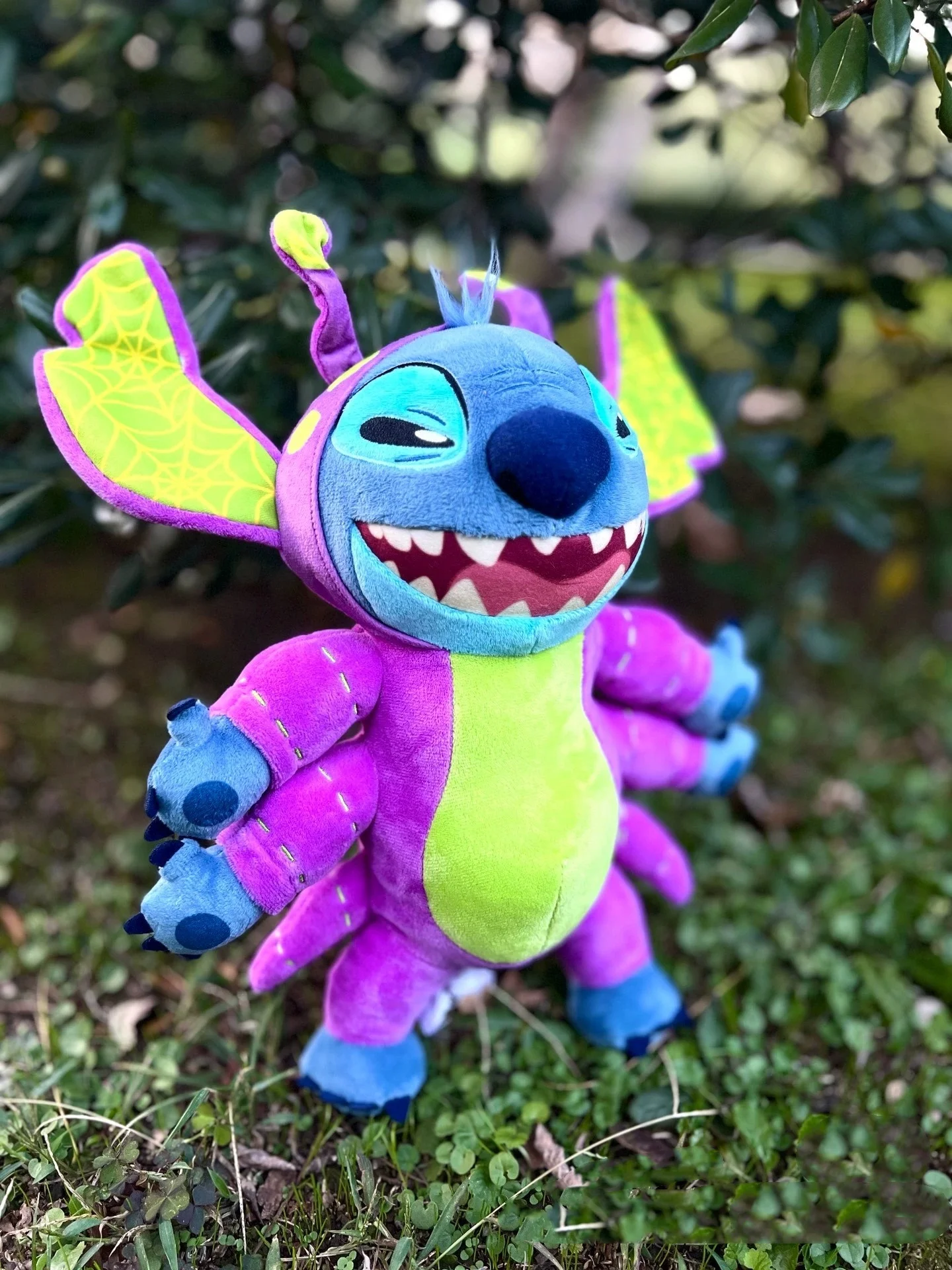 Hong Kong Disneyland Halloween Spider Stitch brinquedos de pelúcia, Star Baby brinquedos de pelúcia, lembranças de presente de aniversário infantil